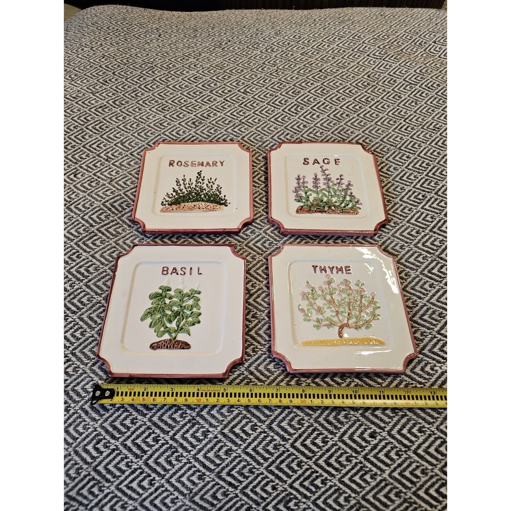 4 Piece Set Ceramic Wall Hangers Spices K's Collection